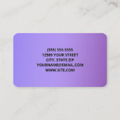 CNA Certified Nursing Assistant Visitekaartje (Achterkant)