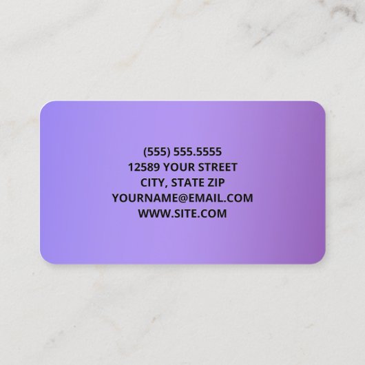 CNA Certified Nursing Assistant Visitekaartje (Achterkant)