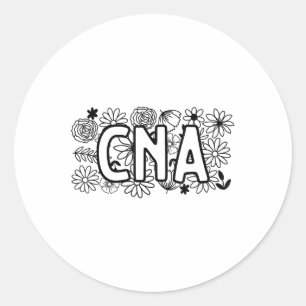 CNA Certified Nursing Instant Patient Health Care Ronde Sticker