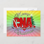 CNA CHRISTMAS Certified Nursing Assistant Feestdagenkaart (Voorkant / Achterkant)