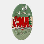 CNA CHRISTMAS Certified Nursing Assistant Keramisch Ornament (Rechts)