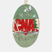 CNA CHRISTMAS Certified Nursing Assistant Keramisch Ornament (Links)