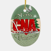 CNA CHRISTMAS Certified Nursing Assistant Keramisch Ornament (Voorkant)