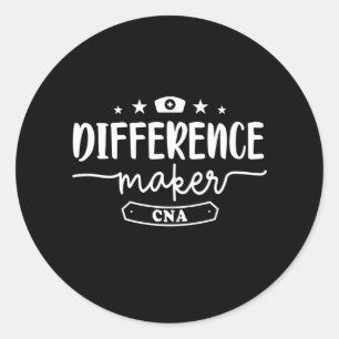 CNA, CNA-verpleegster, verpleegkunde, waardestijgi Ronde Sticker