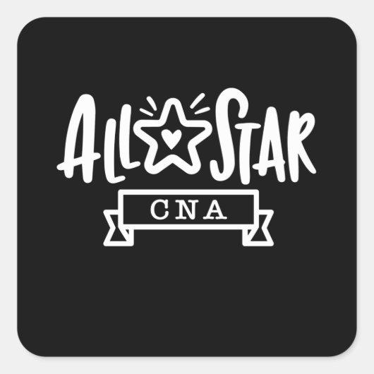 CNA, CNA-verpleegster, verpleegkunde, waardestijgi Vierkante Sticker (Voorkant)