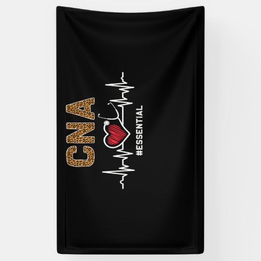 CNA #Essential Stethoscope Heartbeat Ziekenhuis Spandoek (Verticaal)