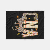 Cna Fall Plaid Leopard Bow Stethoscope Fleece Deken (Voorkant (Horizontaal))