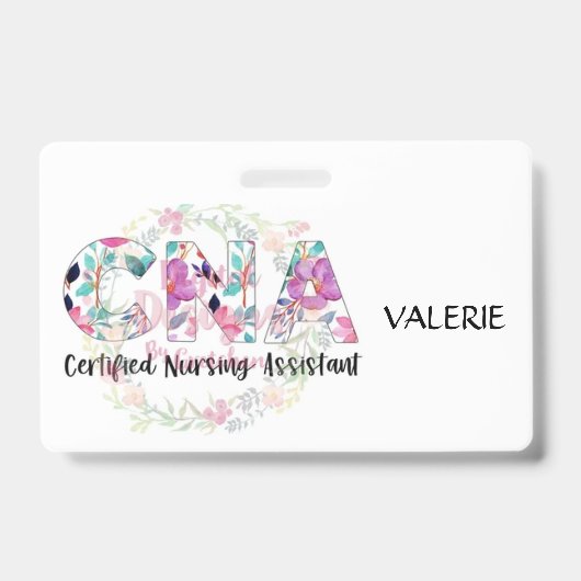 CNA Gecertificeerd Verpleegkundige Naambadge Badge (Voorzijde)