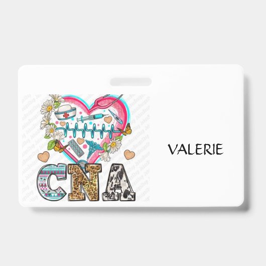 CNA Gecertificeerde Verpleegkundige Assistent Naam Badge (Voorzijde)