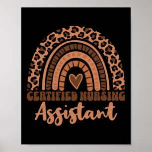 Cna Gecertificeerde Verpleegster Afro Zwarte Gesch Poster