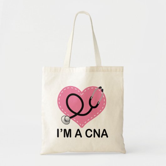 CNA Heart Stethoscoop Tote Bag (Voorkant)