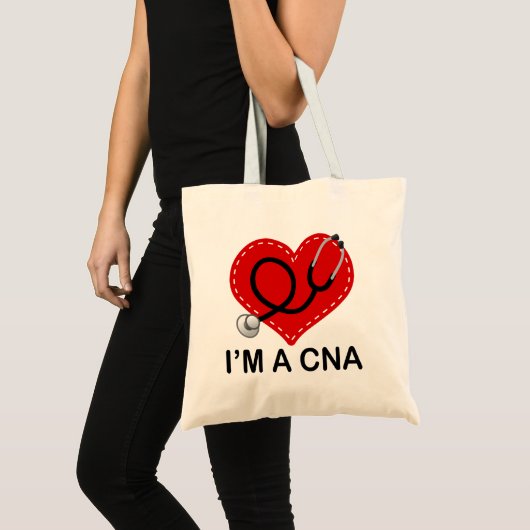 CNA Heart Stethoscoop Tote Bag (Voorkant (product))