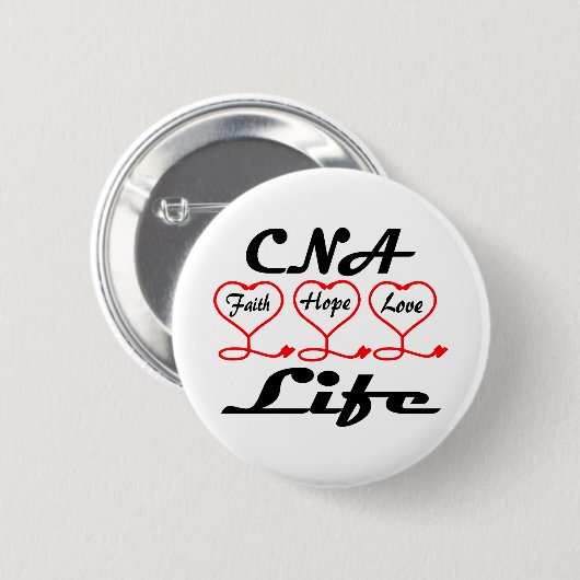 CNA Hope Love Faith Ronde Button 5,7 Cm (Voorkant /achterkant)