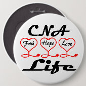 CNA Hope Love Faith Ronde Button 6,0 Cm (Voorkant /achterkant)