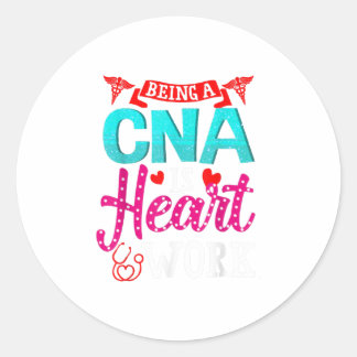 CNA is hartwerk T-shirt Ronde Sticker