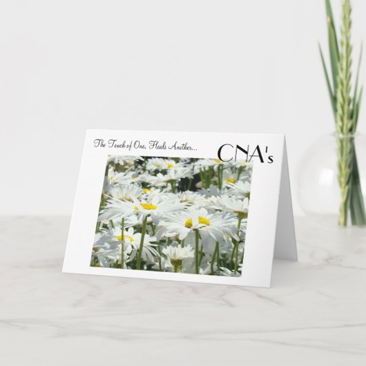 CNA-kaarten Touch Healing Caring CNA's wenskaarten Kaart (Voorkant)
