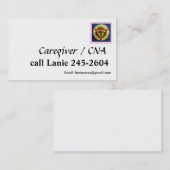 CNA-kaartmodel Visitekaartje (Voorkant / Achterkant)