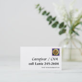 CNA-kaartmodel Visitekaartje (Staand voorkant)