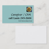 CNA-kaartmodel Visitekaartje (Voorkant / Achterkant)
