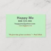 CNA-kaartsjabloon Visitekaartje (Achterkant)