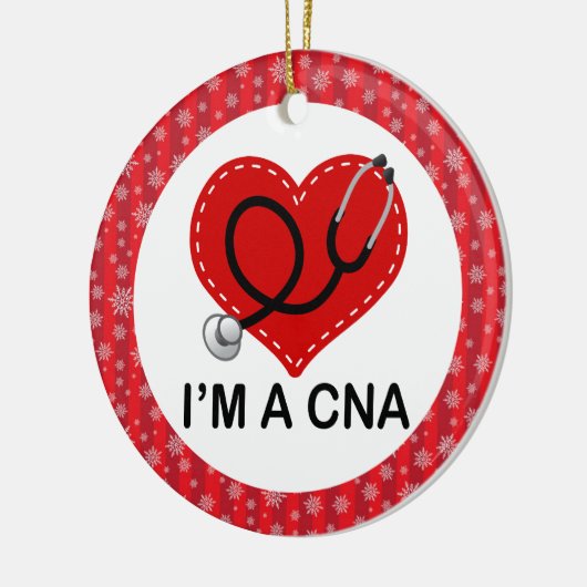 CNA-kerstcadeornament Keramisch Ornament (Links)