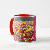 CNA koffiebekers gepersonaliseerd tulp bloemen Mok (Voorkant links)