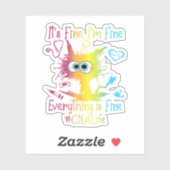 Cna Life Alles is prima kleurrijk Sticker (Vel)