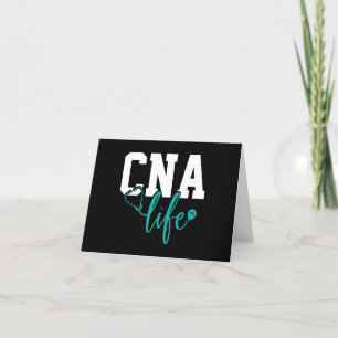 CNA Life Blauwgroen White — Blank Bedankkaart