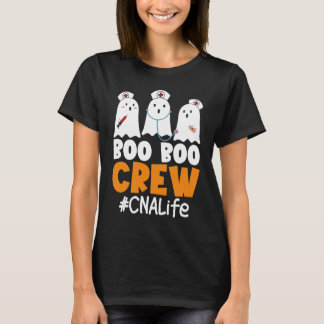 CNA Life Boo Boo Crew Nurse Ghost Halloween Costum T-shirt