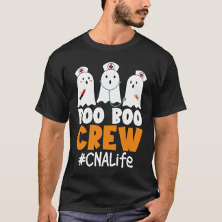 CNA Life Boo Boo Crew Nurse Ghost Halloween Costum T-shirt