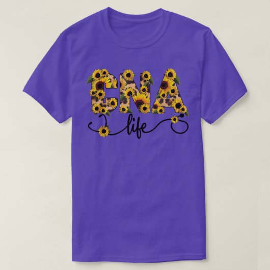 CNA Life Nursing Sunflower Lover T-shirt (Design voorkant)