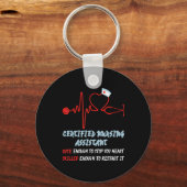 CNA Life Schattige Verpleegkundige Gift voor hardw Sleutelhanger (Voorkant)