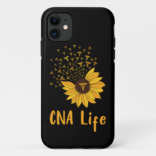 CNA Life Sunflower Proud CNA Cute Nurse Case-Mate iPhone Case (Achterkant)