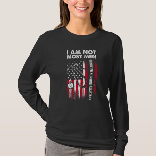 CNA Meest Man Certified Nursing Assistant T-shirt (Voorkant)