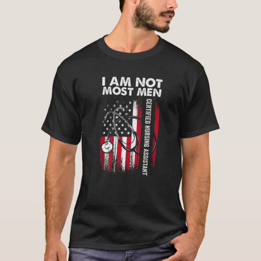 CNA Meest Man Certified Nursing Assistant T-shirt (Voorkant)