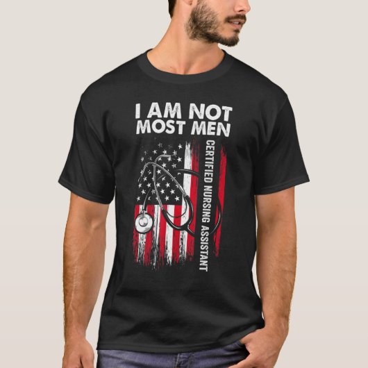 CNA Most Men Certified Nursing Assistant 2 T-shirt (Voorkant)