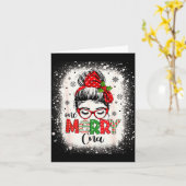 Cna Nurse Messy Bun Nurse's Aid Christmas  Kaart (Gele Bloem)