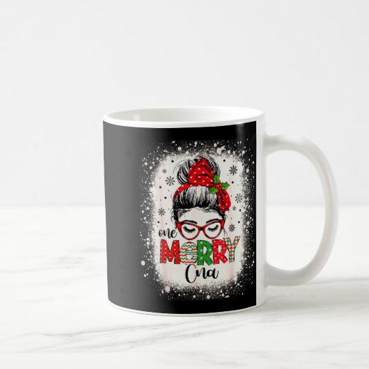 Cna Nurse Messy Bun Nurse's Aid Christmas  Koffiemok (Rechts)