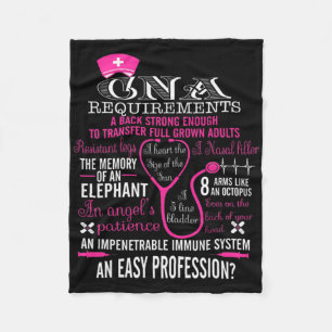 CNA Nurse Shirt Nurse Breast Cancer Awareness Fleece Deken