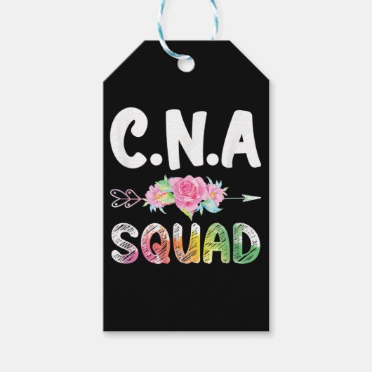 CNA Nurse Squad Certified Nursing Assistant Cadeaulabel (Voorkant)