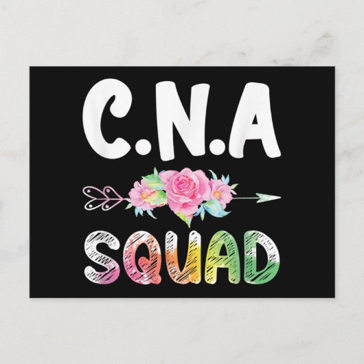 CNA Nurse Squad Certified Nursing Assistant Feestdagenkaart (Voorkant)