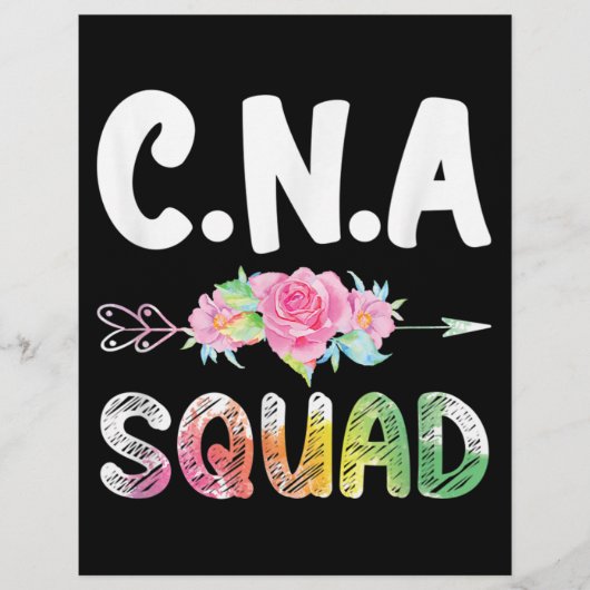 CNA Nurse Squad Certified Nursing Assistant Flyer (Voorkant)