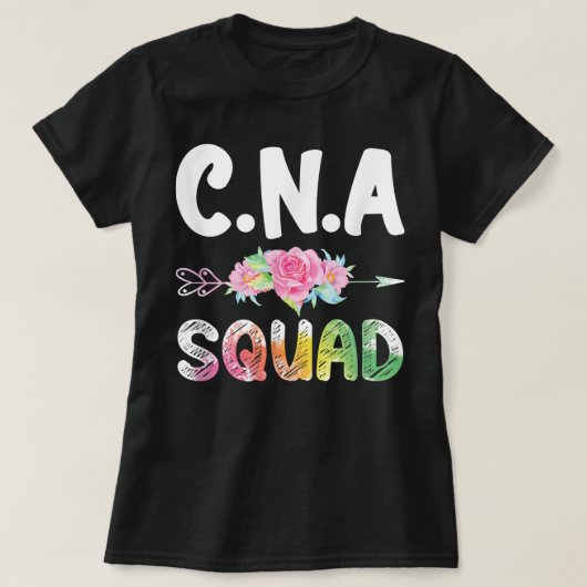 CNA Nurse Squad Certified Nursing Assistant Match T-shirt (Design voorkant)