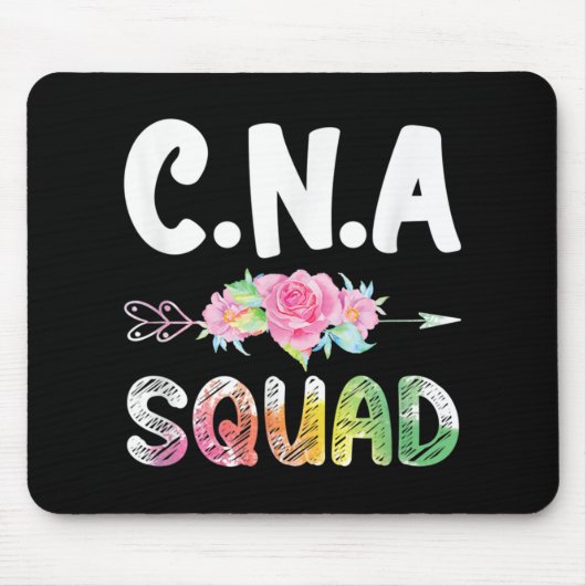 CNA Nurse Squad Certified Nursing Assistant Muismat (Voorkant)