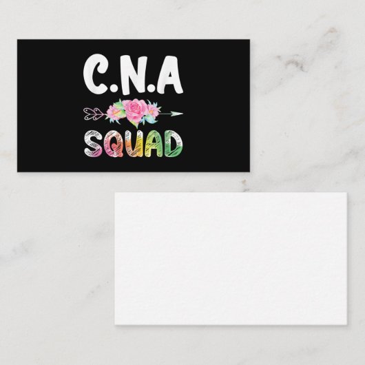CNA Nurse Squad Certified Nursing Assistant Notitiekaartje (Voorkant / Achterkant)