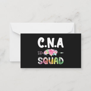 CNA Nurse Squad Certified Nursing Assistant Notitiekaartje