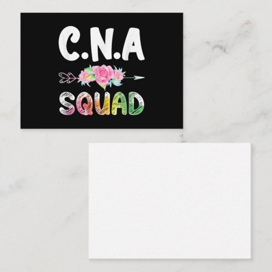 CNA Nurse Squad Certified Nursing Assistant Notitiekaartje (Voorkant / Achterkant)