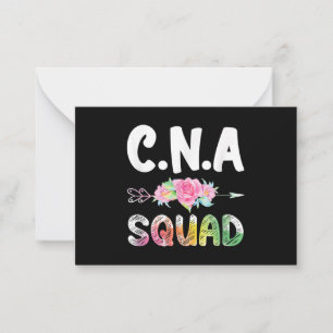 CNA Nurse Squad Certified Nursing Assistant Notitiekaartje