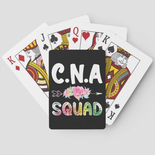 CNA Nurse Squad Certified Nursing Assistant Pokerkaarten (Achterkant)