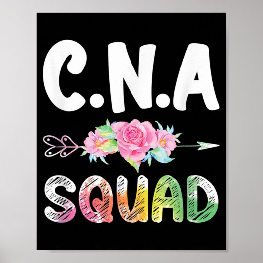 CNA Nurse Squad Certified Nursing Assistant Poster (Voorkant)